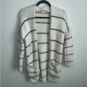 Lovely Lashed Spice Striped cardigan sweater